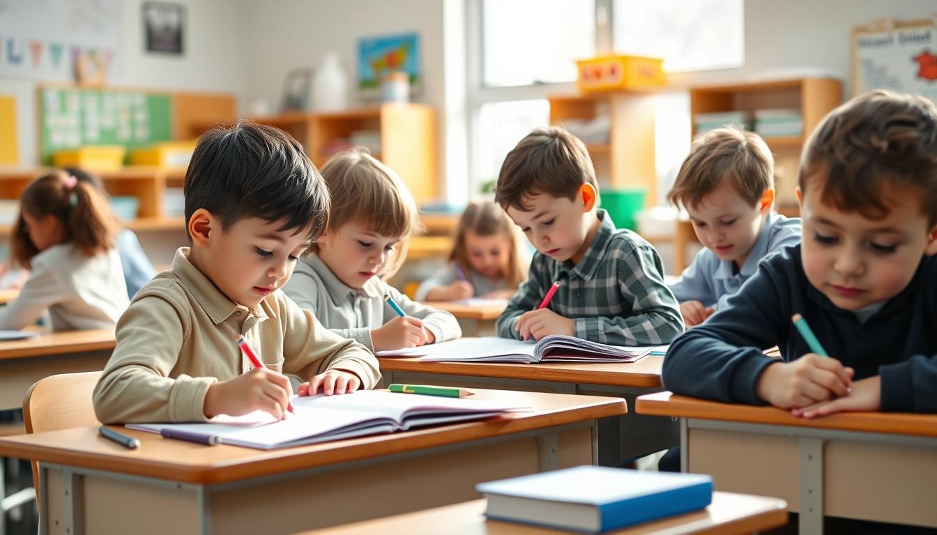 Structured study materials and learning resources on a desk